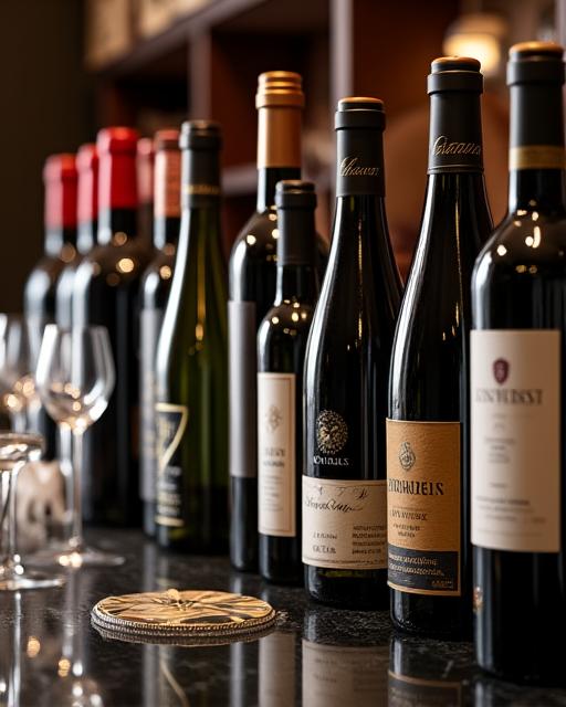 다양하게 구비된 와인 셀렉션